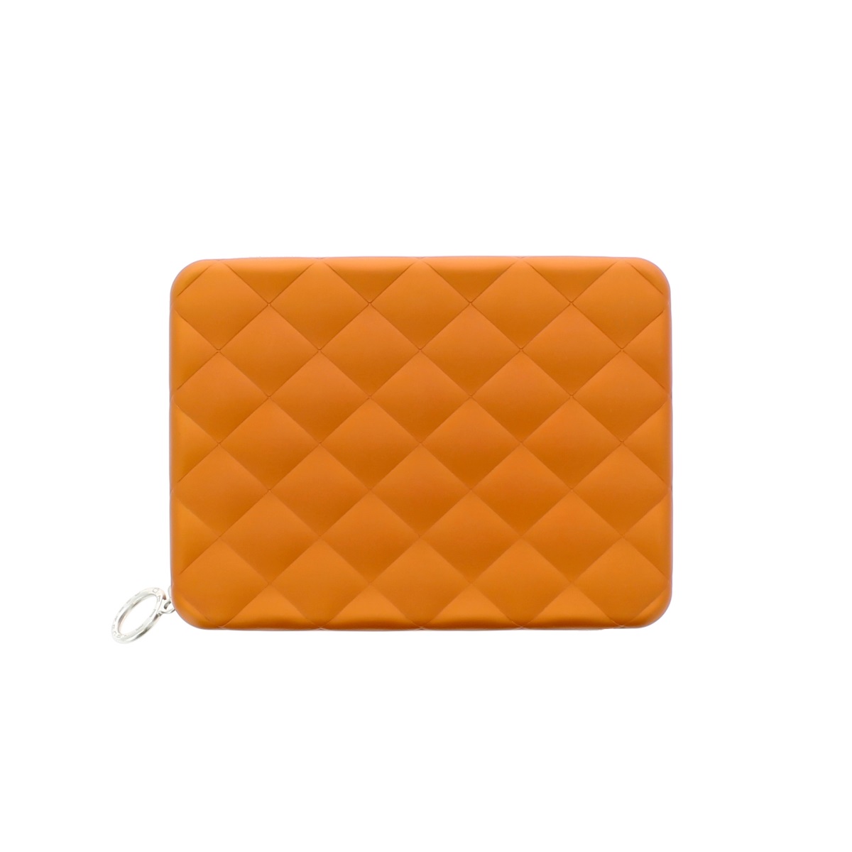 OGON Aluminum Wallet Quilted Passport - Orange